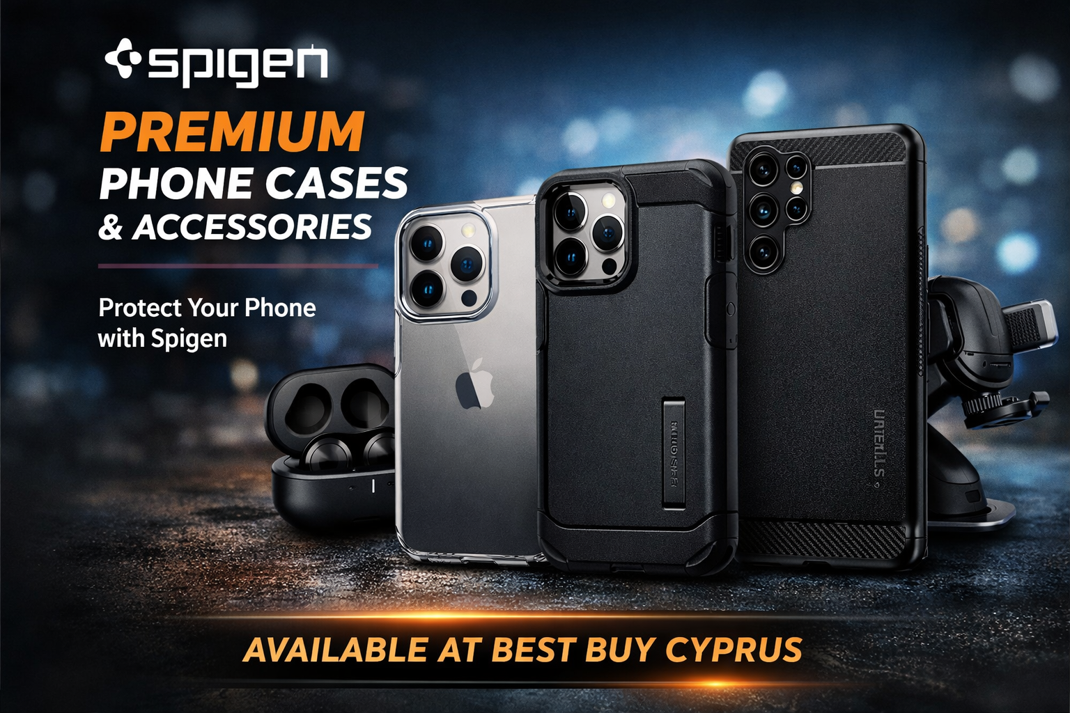 Spigen phone cases and mobile accessories available online in Cyprus from Best Buy Cyprus